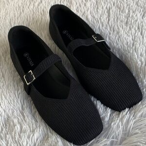 Vivaia Black Margo Mary Janes Shoes
